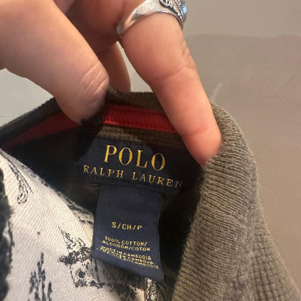 RALPH LAUREN PL WAFFLE KNIT HENLEY - Picture 7 of 7